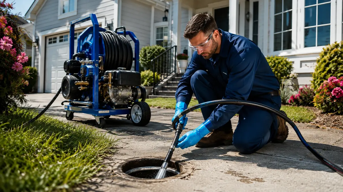 Residential Hydro Jet Drain Cleaning in Glennville