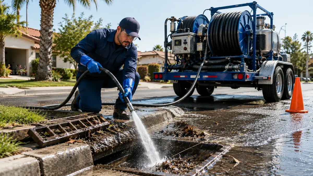 Storm Drain Hydro Jet Cleaning in Glennville